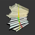 Household Supplies Colored Rubber Bands Bundling Stacked US Dollar And Euro Banknotes