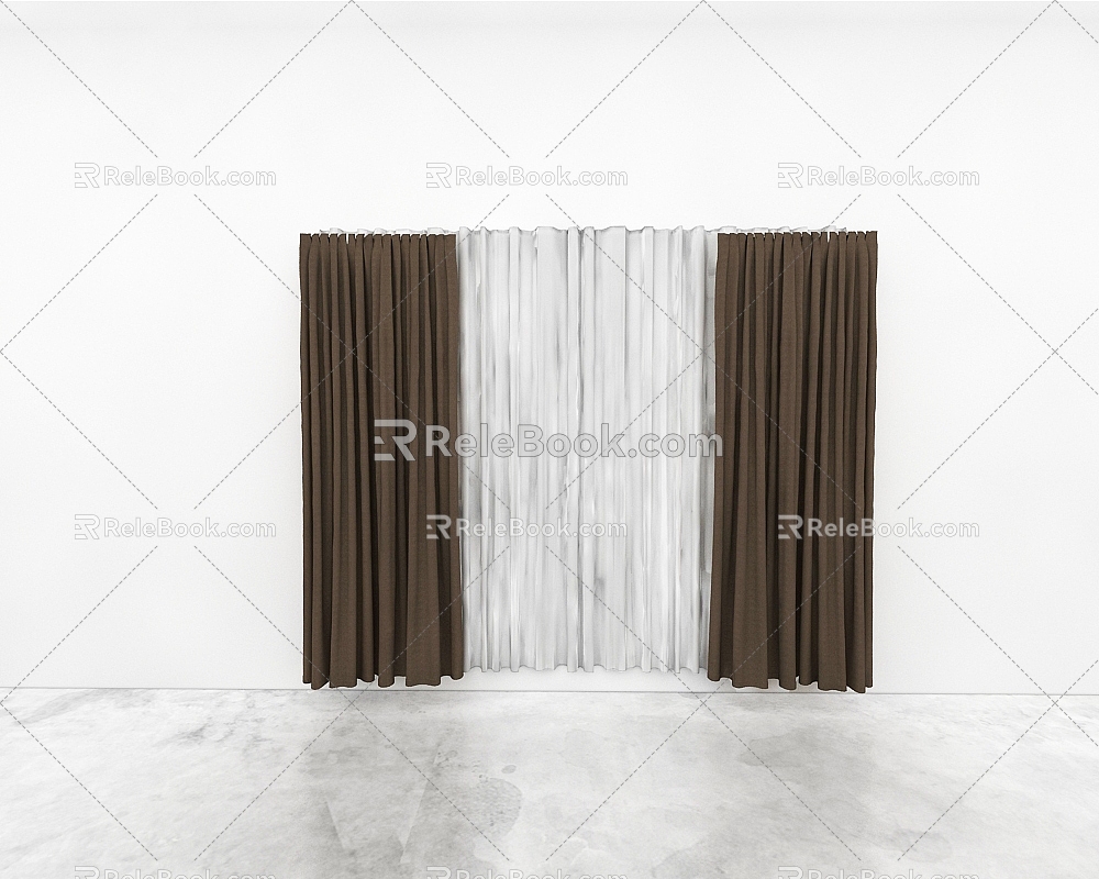 Curtains 3d model