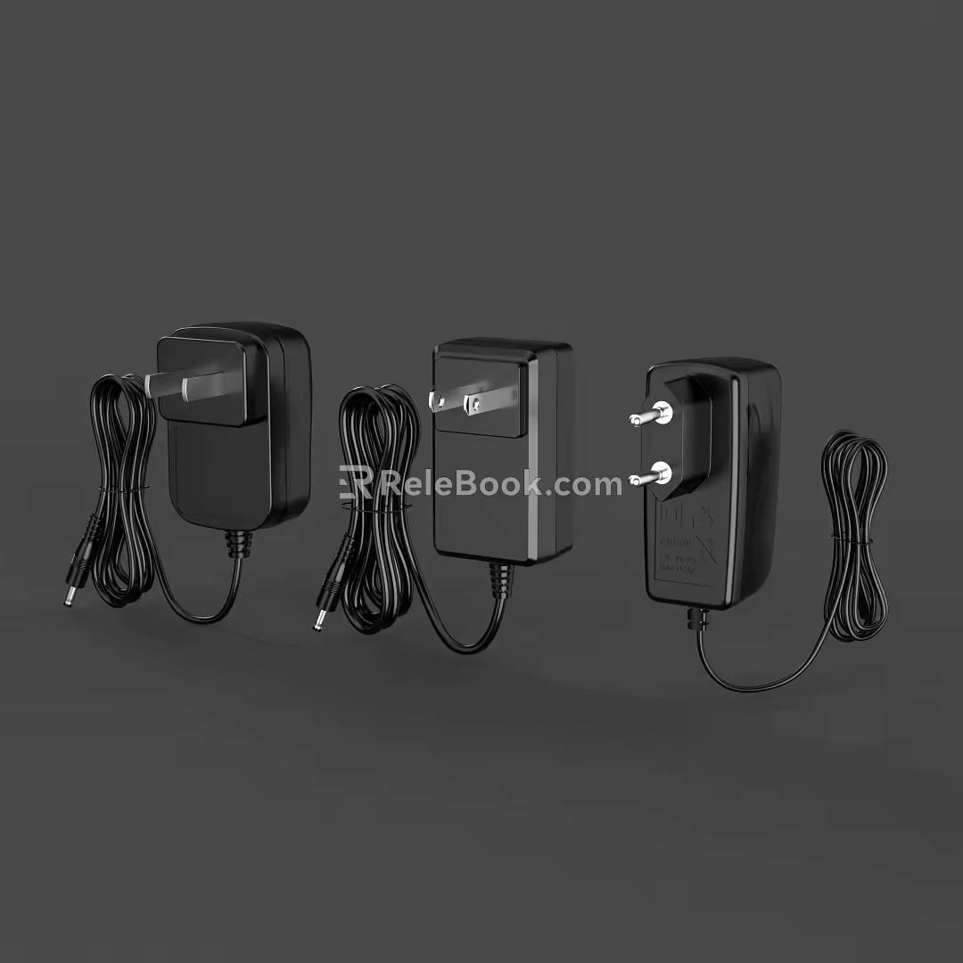 Adapter American gauge adapter European gauge adapter 3d model