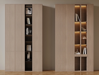 Bookcase Partition Cabinet Locker 3d model