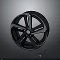 Car Alloy Wheel Featuring Modern Multi Spoke Design And Metallic Finish