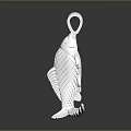 Stylish Silver Fish Shaped Pendant Fashion Accessory With Detailed Design