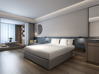 Modern Rooms Hotel Homestay Rooms 3d model