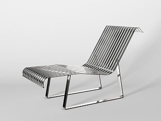 Modern Recliner Metal Recliner 3d model