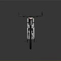 Modern Electric Bicycle With White Frame Black Seat Black Handlebars And Large Wheels