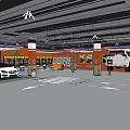 Spacious 4S Dealership Showroom With New Cars On Display And Modern Lighting