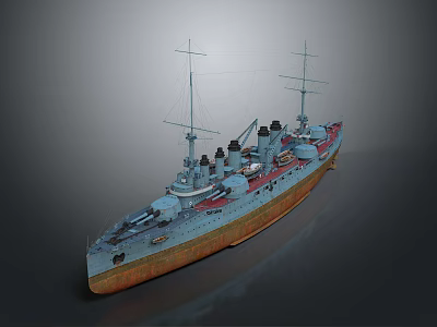 Modern Warship Ship Warship 3d model