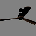 Modern Air Conditioning Fan With Three Wooden Blades For Indoor Use
