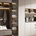 Modern Entryway Shoe Cabinet With Storage Bench Coat Hooks And Decorative Shelves
