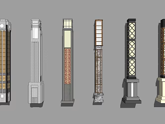 New Chinese Style Street Lamp Post Outdoor Lamp 3d model