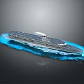 Modern Warship Ship Ship Warship 3d model