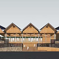 Square Landscape Architecture 3d model