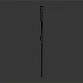 Ancient Long Staff Weapon With Metal Accents And Wooden Shaft Design