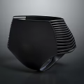 Stylish Black Briefs with Side Stripes Modern Design and Comfortable Fit