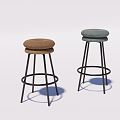 Modern Bar Stool Bar Chair High Chair Bar Chair 3d model