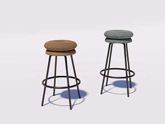 Modern Bar Stool Bar Chair High Chair Bar Chair 3d model