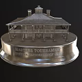 Silver Architectural Model Trophy for Masters Tournament at Augusta National Golf Club