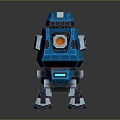 laser tower turret turntable sci-fi tower defense 3d model