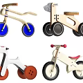Electric Ride-On Toys for Toddlers Wooden Various Styles with Colorful Wheels
