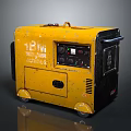 Yellow 12V ACTIVES Portable Power Generator With Mobile Wheels Design