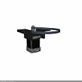 Mechanical Equipment With Black Square Structure Gray Base And Blue Strap Attachment