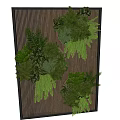 Modern Vertical Green Plant Wall Design With Hanging Potted Succulents And Fern Plants