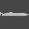 Luxurious Modern Streamlined Yacht With Open Cockpit Silver Exterior And Advanced Propulsion