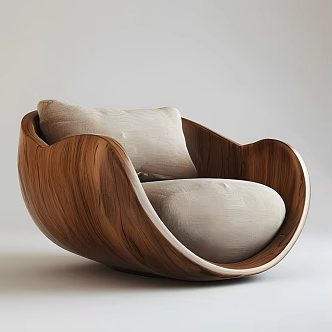 Modern single chair table and chair sofa 3d model