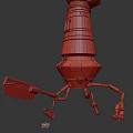 Modern Robot Chef Cooking Robot 3d model