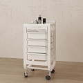 Modern Storage Rack Cart Storage Rack Storage Rack Side Cabinet Chest of Drawers Cart Wood Floor 3d model