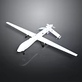 Advanced Space Exploration Drone With Long Wings And Streamlined Body