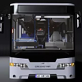bus multi-axle bus 3d model