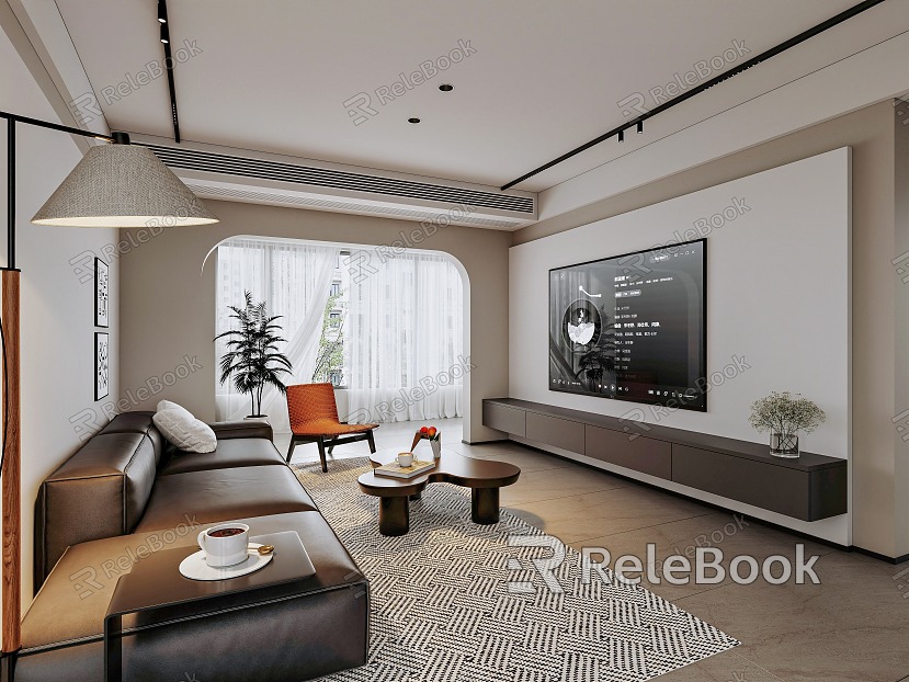 modern living room model