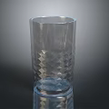Clear Glass Cup With Diamond Pattern Design For Daily Household Use