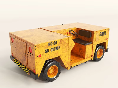 Hyundai Yellow Power Generation Car 3d model