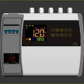 Medical Monitoring Device With White Black Design Top Control Knobs And Digital Display Screen