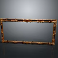 Golden Ornate Picture Frame With Intricate Carvings And Classic Design