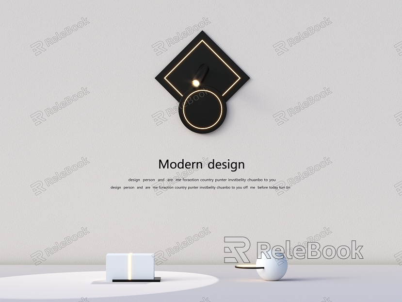 Modern wall lamp model