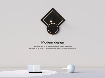 Modern Reception Desk Design With Minimalist Geometric Elements And Black White Finish 3d model