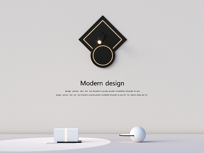 Modern wall lamp model