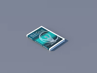 Eco Future Book With Green White Cover And Earth Illustration Design 3d model