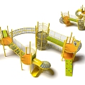 Jungle disco platform expansion paradise sightseeing tower viewing platform customization paradise amusement park children's paradise amusement park amusement park amusement sketch slide combination function 3d model