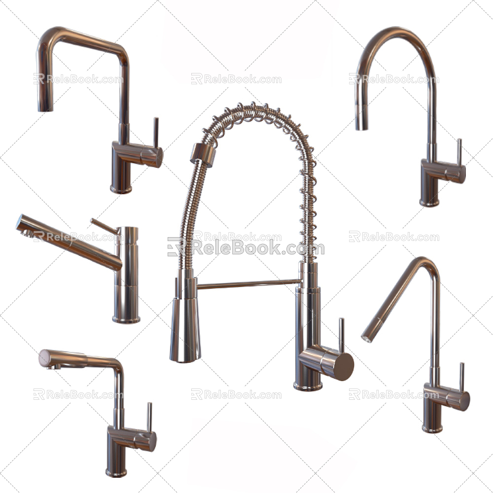 Modern faucet hardware faucet 3d model