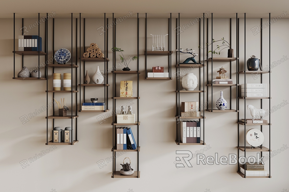 New Chinese-style Storage Rack Hanger model