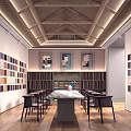 New Chinese Designer Sample Selection Area Division Sample Selection Area 3d model
