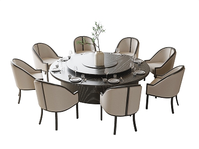 Modern Dining Table and Chair Combination Dining Chair Dining Table model