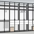 Modern Wardrobe Design With Glass Doors Multiple Shelves And Hanging Rods