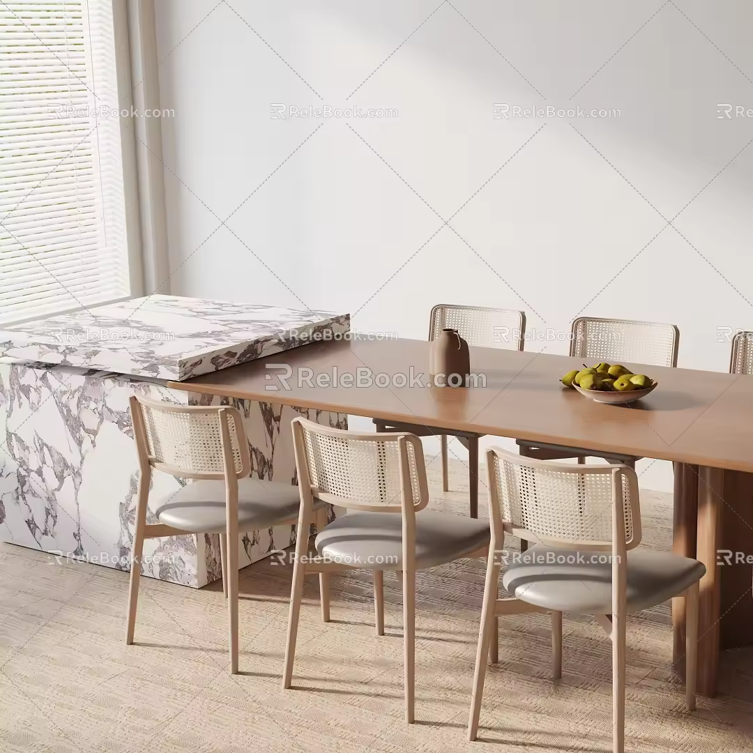 Modern table combination 3d model