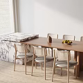 Modern table combination 3d model