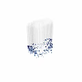 Modern Hanging Chandelier With Blue And Transparent Crystal Glass Beads Decoration